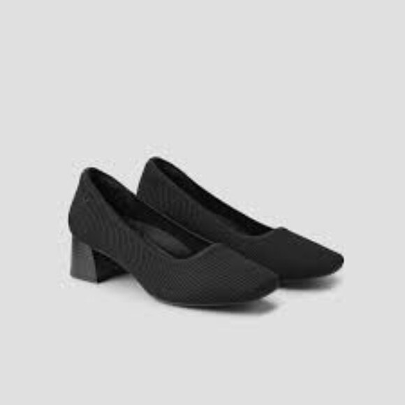 Vivaia Melody Pro Square Toe Block Heel Pumps in Black Size 43 - Picture 1 of 10